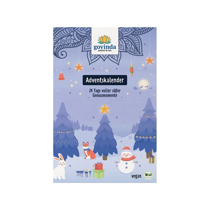 Govinda Govinda Adventskalender 24 Tage voller süßer Genussmomente 216 g - Produktbild