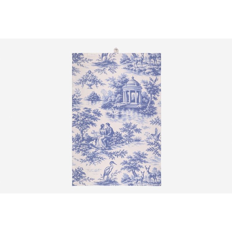 LIVING CRAFTS Küchenhandtuch, 3er Pack, blue/offwhite, 50X70 cm - Produktbild