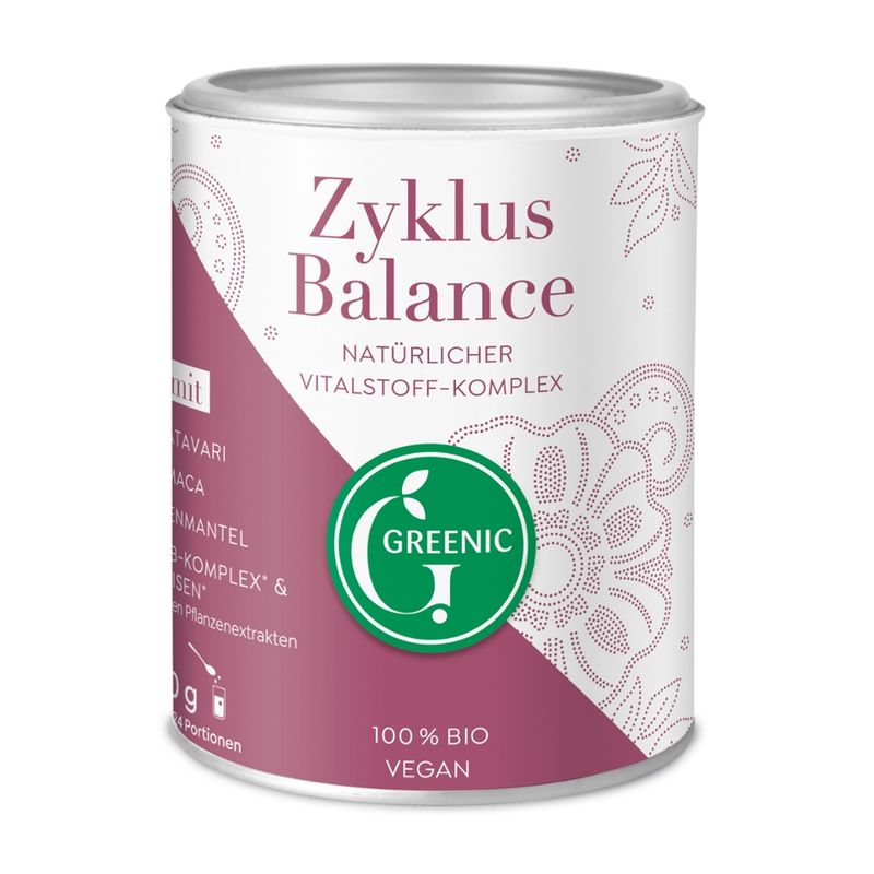 Greenic Zyklus Balance, Trinkpulver Mischung, natürlicher Vitalstoff -Komplex - Produktbild
