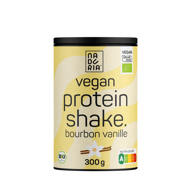 Naduria Bio Vegan Protein Shake Bourbon Vanille, 300 g Dose - Produktbild