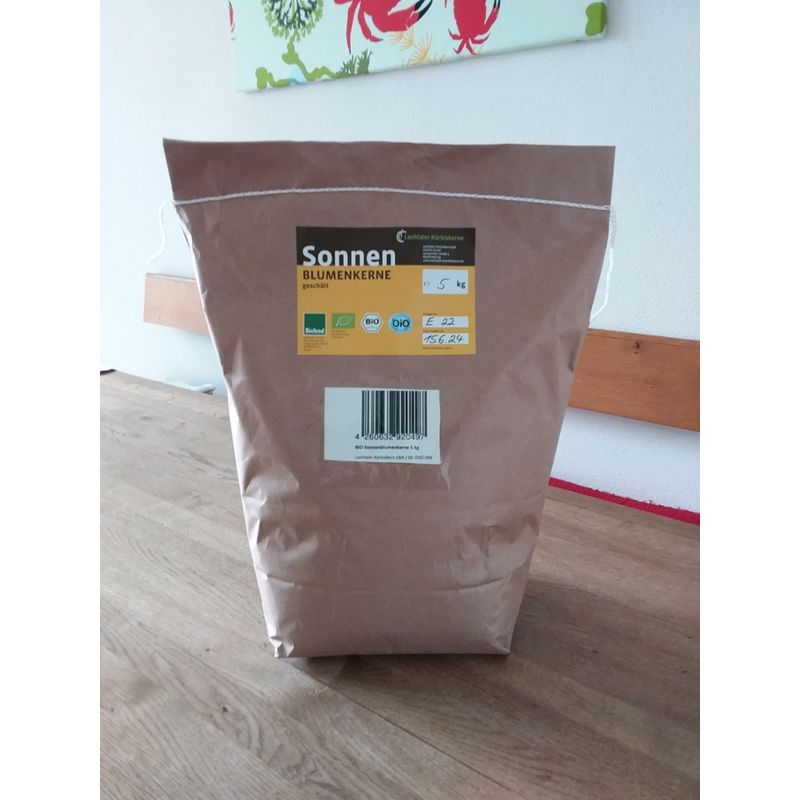 Lechtaler Kürbiskerne Bio Sonnenblumenkerne geschält 5kg - Produktbild