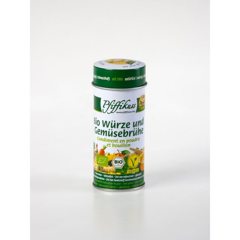 Pfiffikuss Gutes von der Reichenau Bio Würze und Gemüsebrühe 80g Metalldose - Produktbild