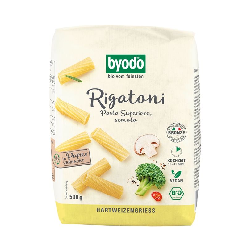 Byodo Byodo Rigatoni semola, 500g - Produktbild