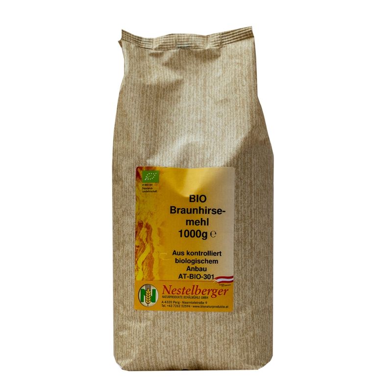 Nestelberger Bio Braunhirsemehl 1kg - Produktbild