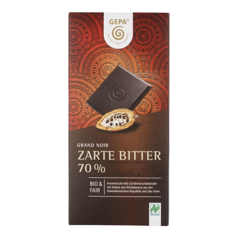 GEPA - The Fair Trade Company Zarte Bitter 70% - Produktbild