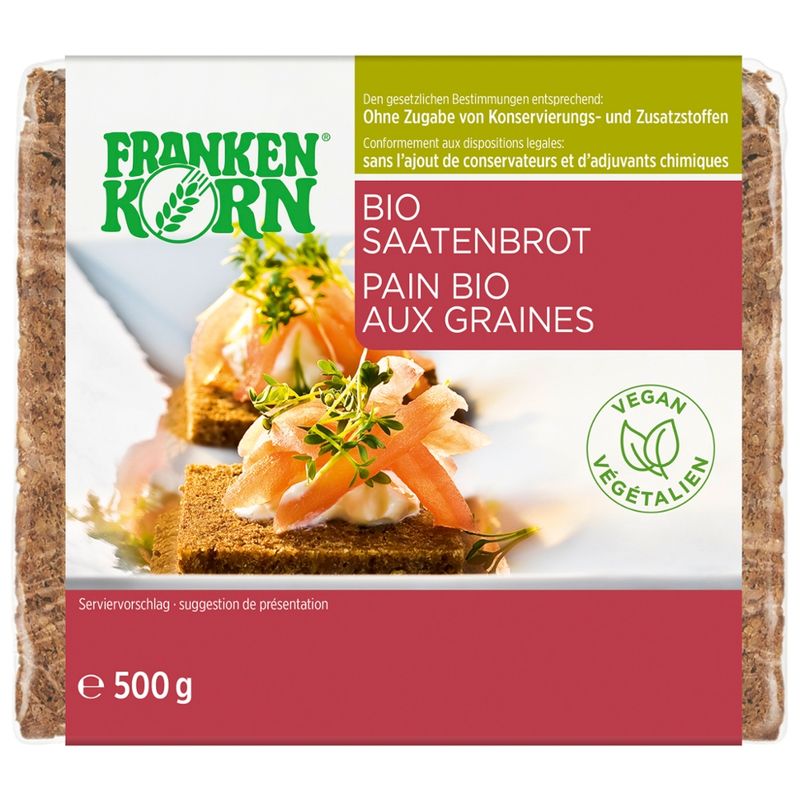 Frankenkorn Bio Mehrkornbrot mit Saaten - Produktbild
