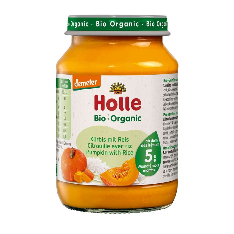 Holle  Kürbis mit Reis - Produktbild