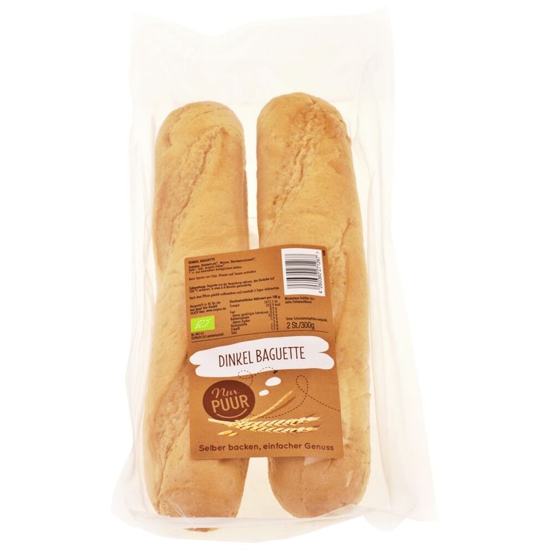 Nur Puur Dinkel Baguette, 2 Stück - Produktbild