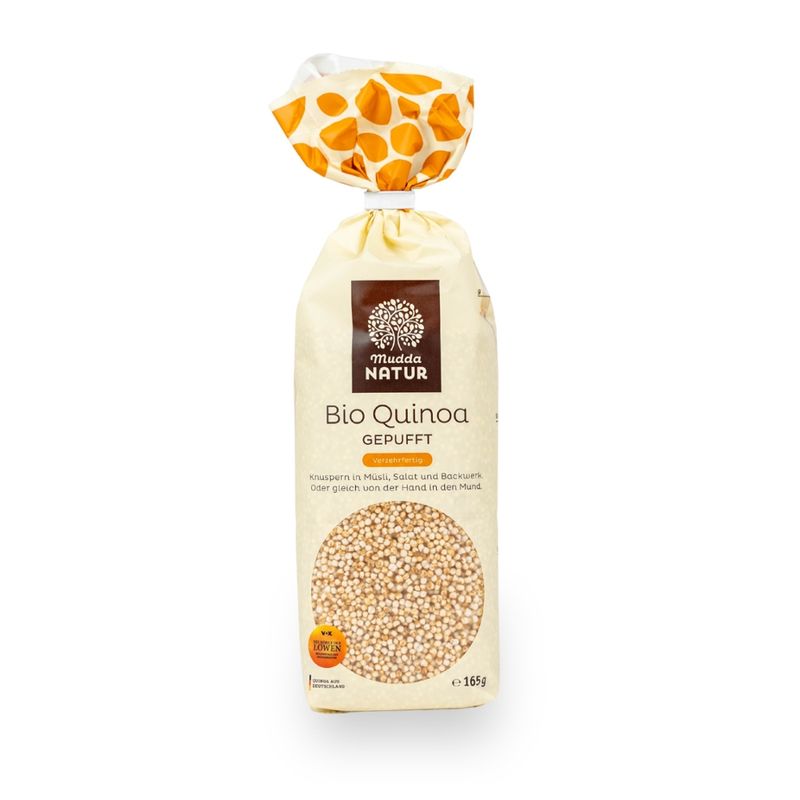 Mudda Natur Mudda Natur Bio Quinoa -gepufft-, 165 g Beutel - Produktbild