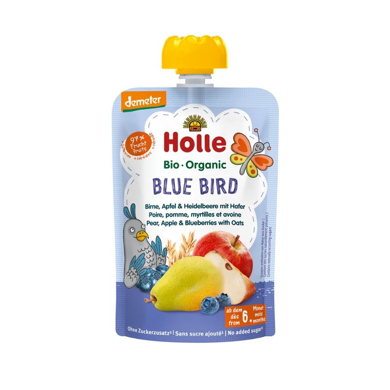 Holle  Blue Bird - Birne, Apfel & Heidelbeere mit Hafer - Produktbild