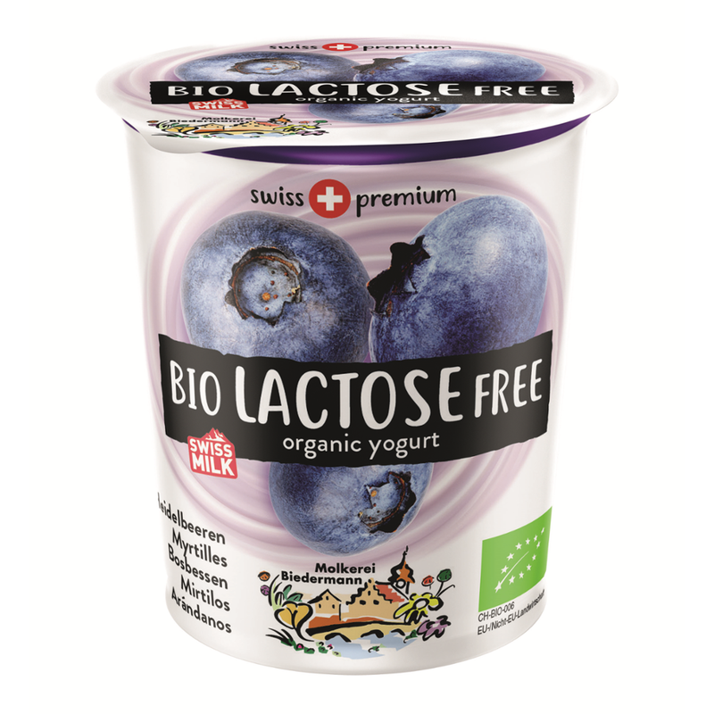 Molkerei Biedermann Bio Jogurt lactosefrei Heidelbeer - Produktbild