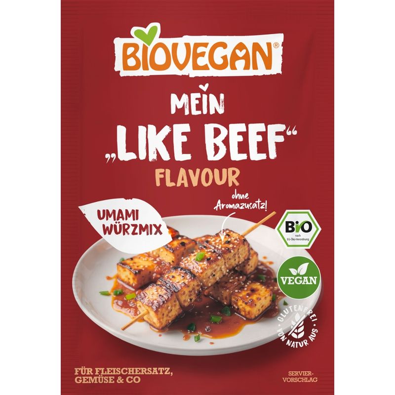 Biovegan Mein "Like Beef" Flavour, Umami Würzmix, Bio, 12g - Produktbild