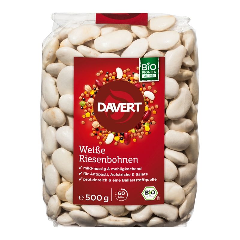 Davert Weiße Riesenbohnen 500g - Produktbild