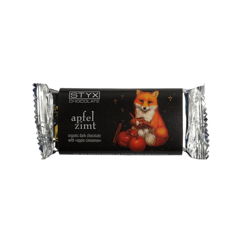 Styx Naturcosmetic BIO Edelbitterschokolade gefüllt mit Apfel-Zimt Ganache 70g(Weihnachten 2025) - Produktbild