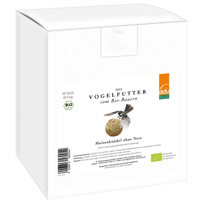 defu - Das Tierfutter vom Bio-Bauern Meisenknödel 50 St. ohne Netz - Produktbild
