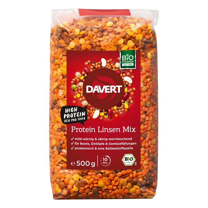 Davert Protein Linsen Mix 500g - Produktbild