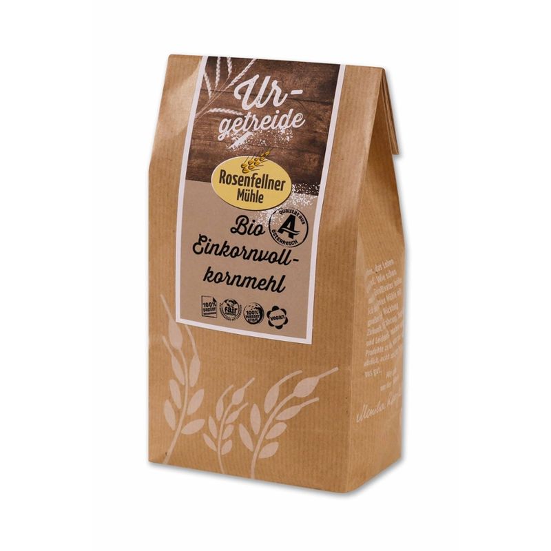 Rosenfellner Mühle & Naturkost Bio EInkornvollkornmehl URgetreide 500g - Produktbild
