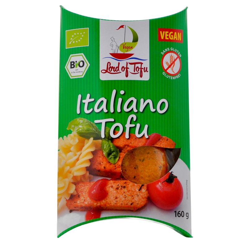 Lord of Tofu Italiano Bio-Tofu mit Basilikum und Tomaten - Produktbild
