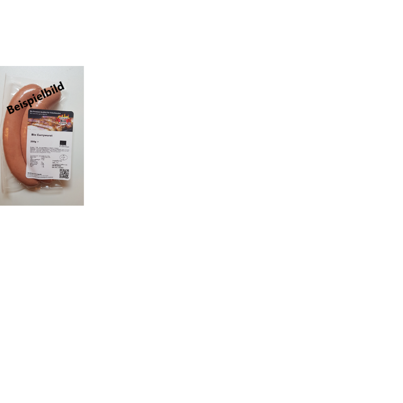 Nürnberger Bio Originale Bio Currywurst -2kg - Produktbild