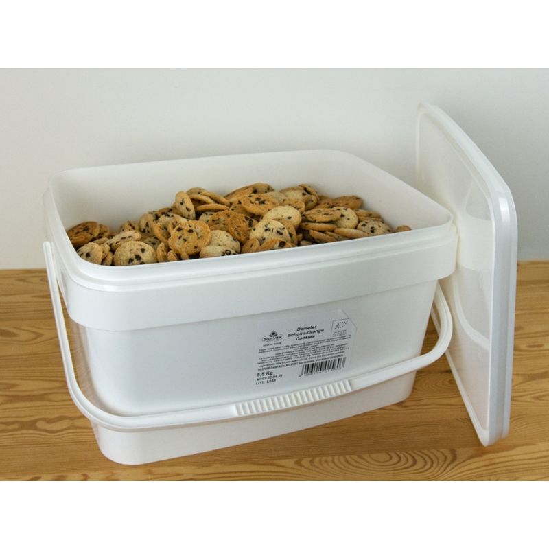 Sommer Demeter Dinkel Schoko-Orange Cookies, vegan unverpackt im Eimer - Produktbild