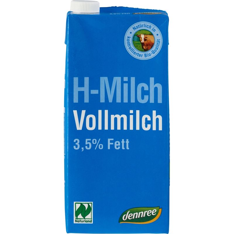 dennree H-Vollmilch 3,5% Fett - Produktbild