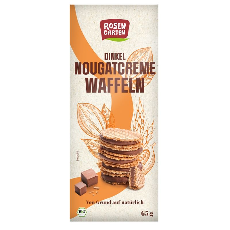 Rosengarten Dinkel-Nougatcreme-Waffeln - Produktbild