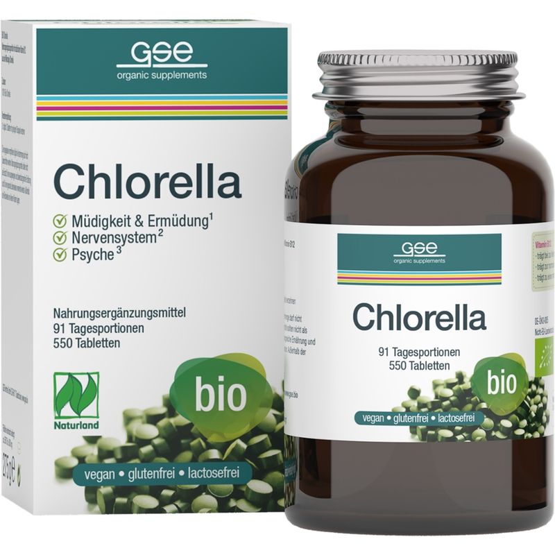GSE  Chlorella (Bio), 550 Tabletten à 500 mg - Produktbild