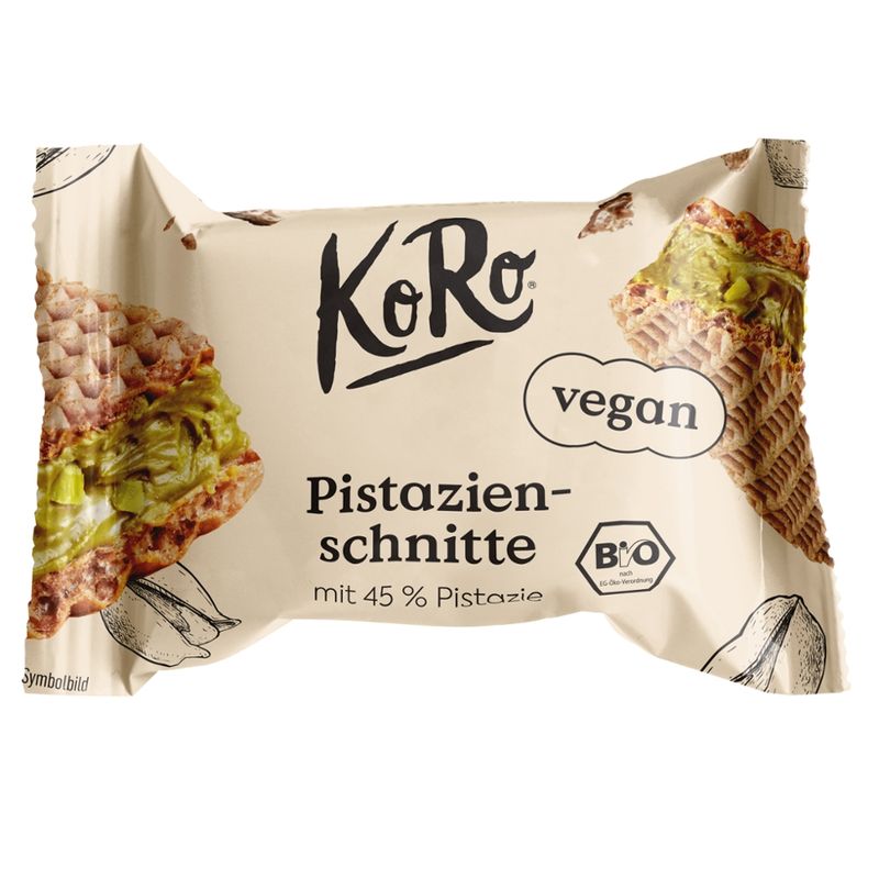 KoRo Handels GmbH Bio Pistazienschnitte mit 45 % Pistazie 22 g - Produktbild
