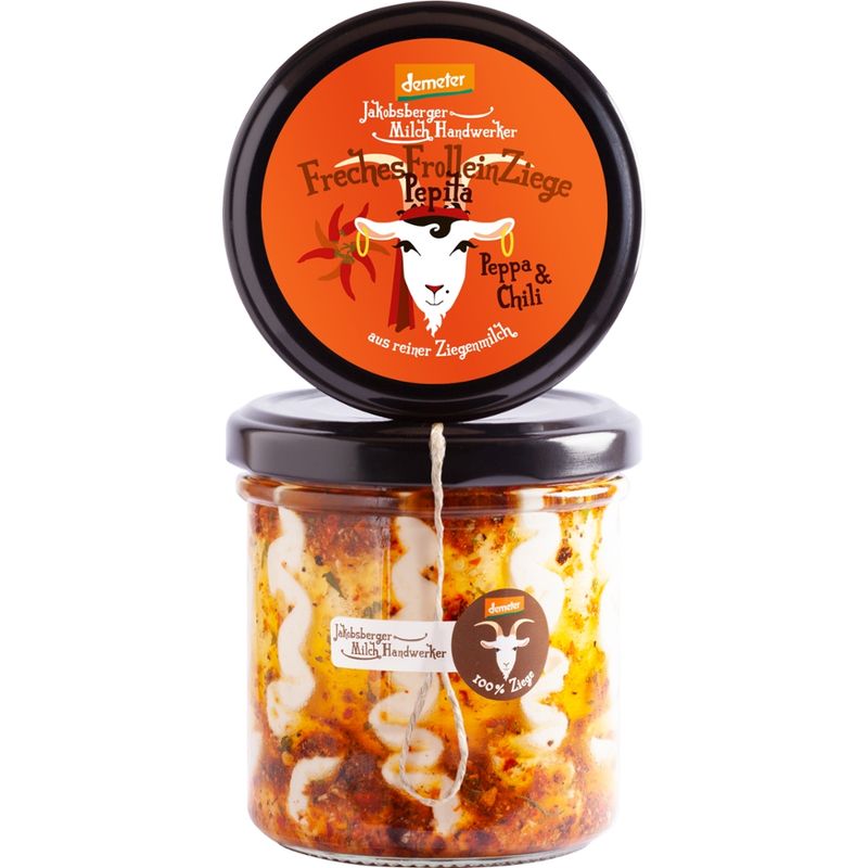 Jakobsberger MilchHandwerker FrechesFrolleinZiege Pepita Demeter Frischkäse aus reiner Ziegenmilch - Produktbild