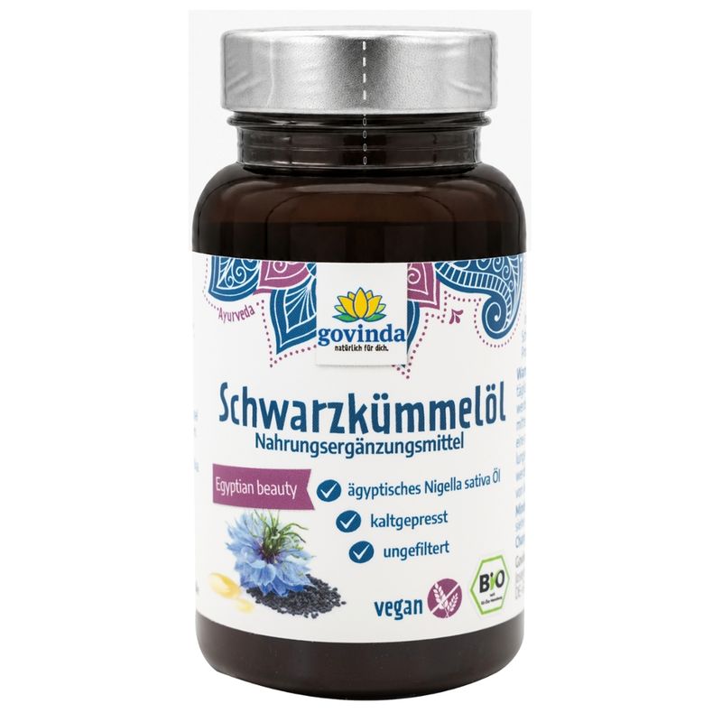 Govinda Schwarzkümmelöl Nahrungsergänzungsmittel - Produktbild