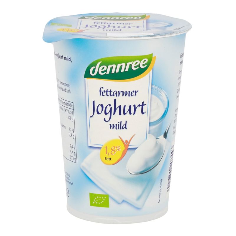 dennree Fettarmer Joghurt mild, 1,8% Fett - Produktbild