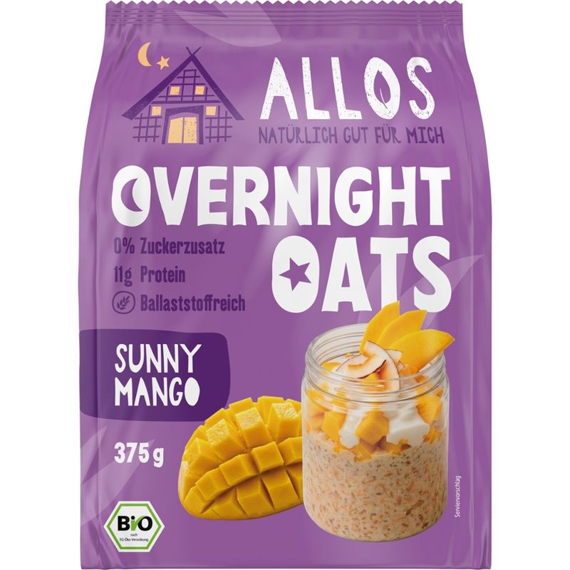 Allos Overnight Oats Sunny Mango - Produktbild