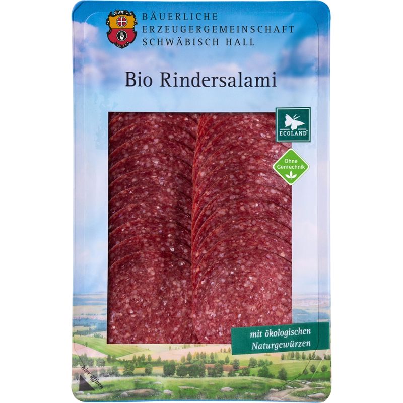 Bäuerliche Erzeugergemeinschaft Schwäbisch Hall Bio Rindersalami - Produktbild