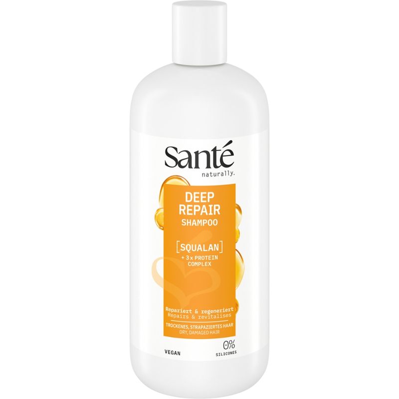 Sante Santé DEEP REPAIR Shampoo Squalan + 3-Fach Protein Komplex 500ml - Produktbild