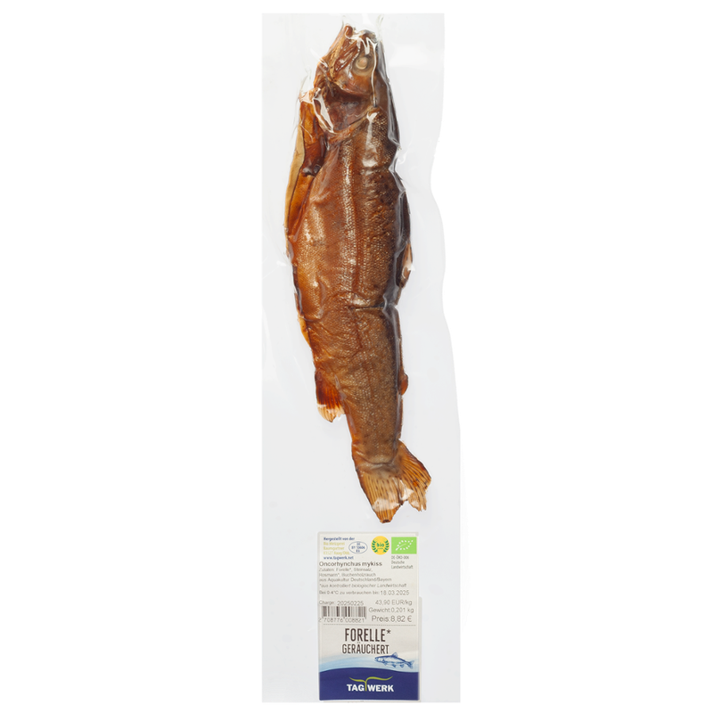 TAGWERK Forelle ganz geräuchert von der Fischzucht Baumgartner - Produktbild