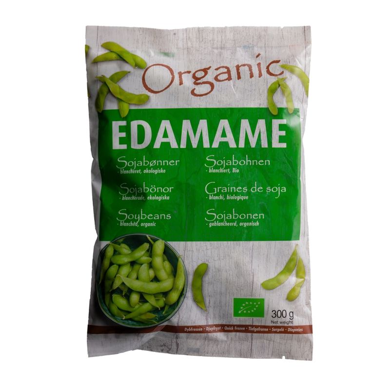 Nordic Seafood Bio Edamame, grüne Sojabohnen, ganz in der Schote, blanchiert, tiefgefroren - Produktbild