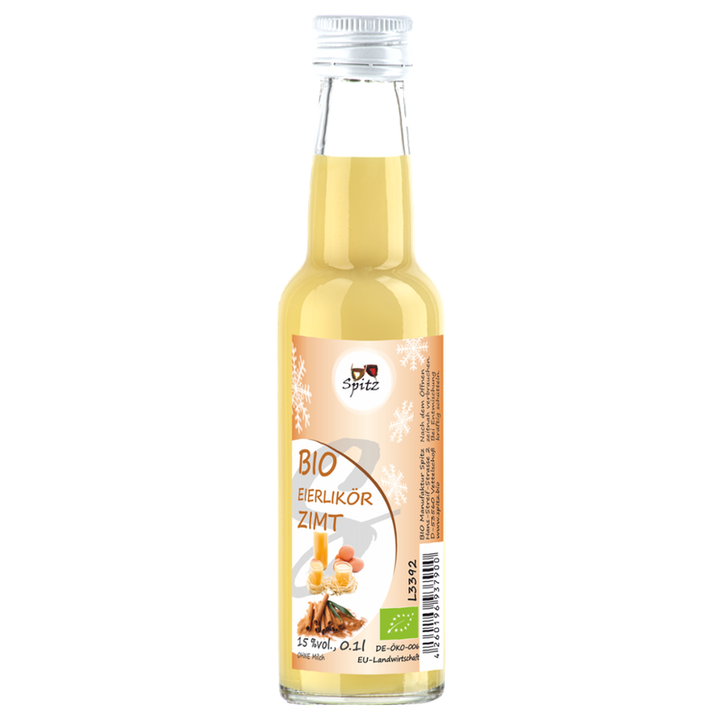 Spitz BIO Eierlikör 100ml mit Zimt 15 vol% - Produktbild