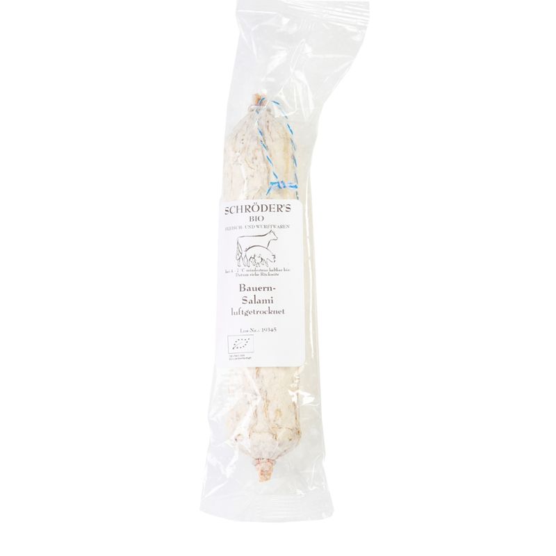 Schröder's Bio Fleisch- und Wurstwaren Bauernsalami im Stück - Produktbild