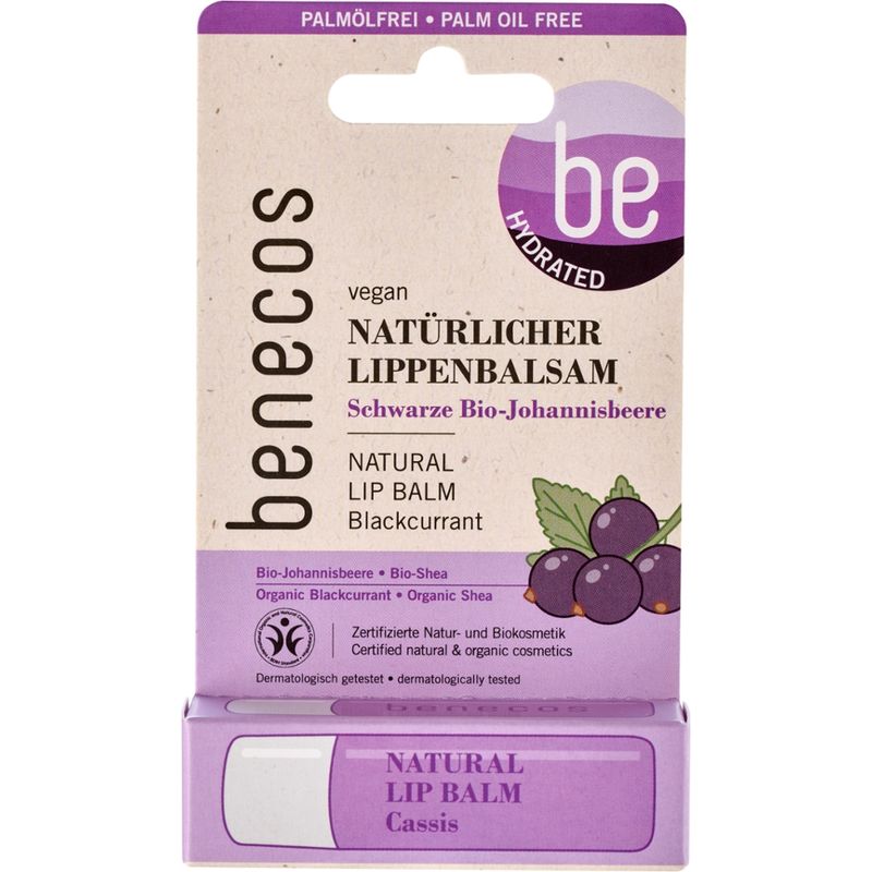 benecos benecos Natural Lip Balm Cassis - Produktbild