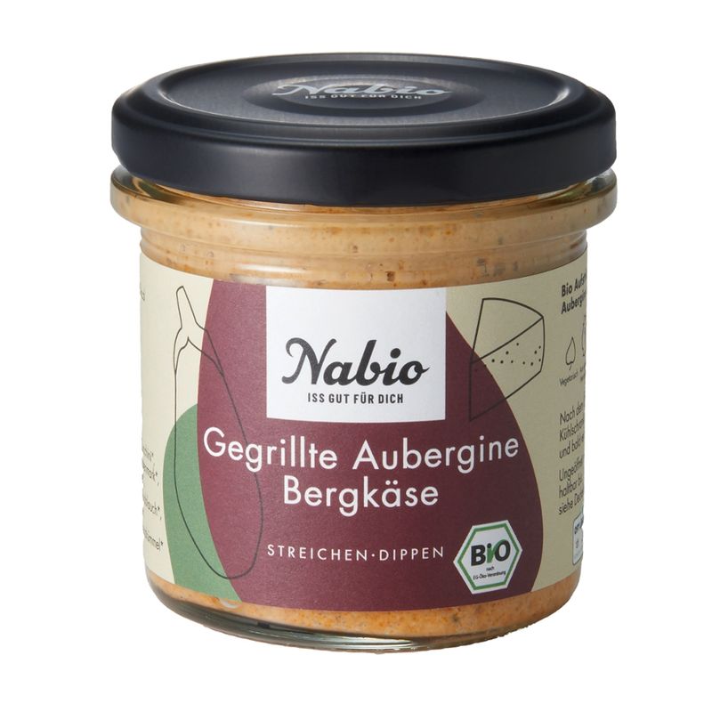 Nabio Nabio Mediterraner Aufstrich Gegrillte Aubergine Bergkäse - Produktbild
