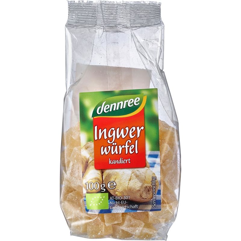 dennree Ingwerwürfel kandiert - Produktbild