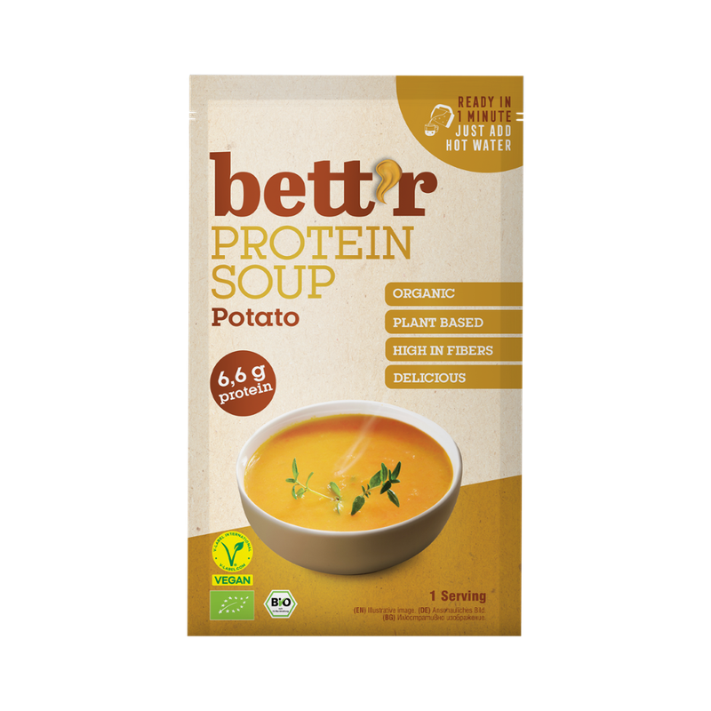 Bett'r Instant Bio Proteinsuppe mit Kartoffeln, Trockenmischung 30g, Bettr - Produktbild