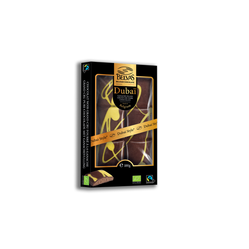 Belvas Belvas Tablette Dubai Ganache noir 100g BIO - Produktbild
