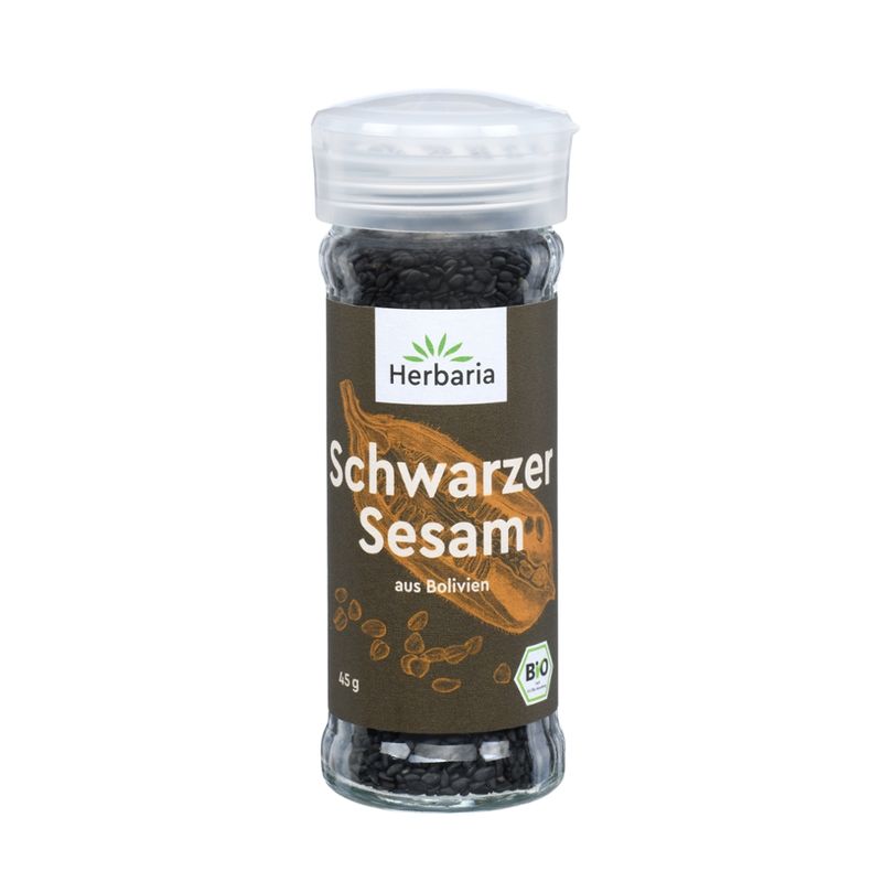 HERBARIA Schwarzer Sesam bio Streuer - Produktbild