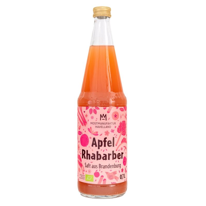 MostManufaktur Havelland Bio-Apfel-Rhabarbersaft - Produktbild