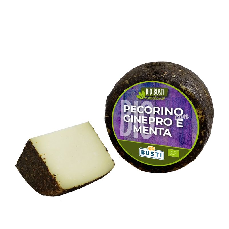 BUSTI FORMAGGI Pecorino biologisch mit Wachholder und Minze aus der Toskana - Produktbild