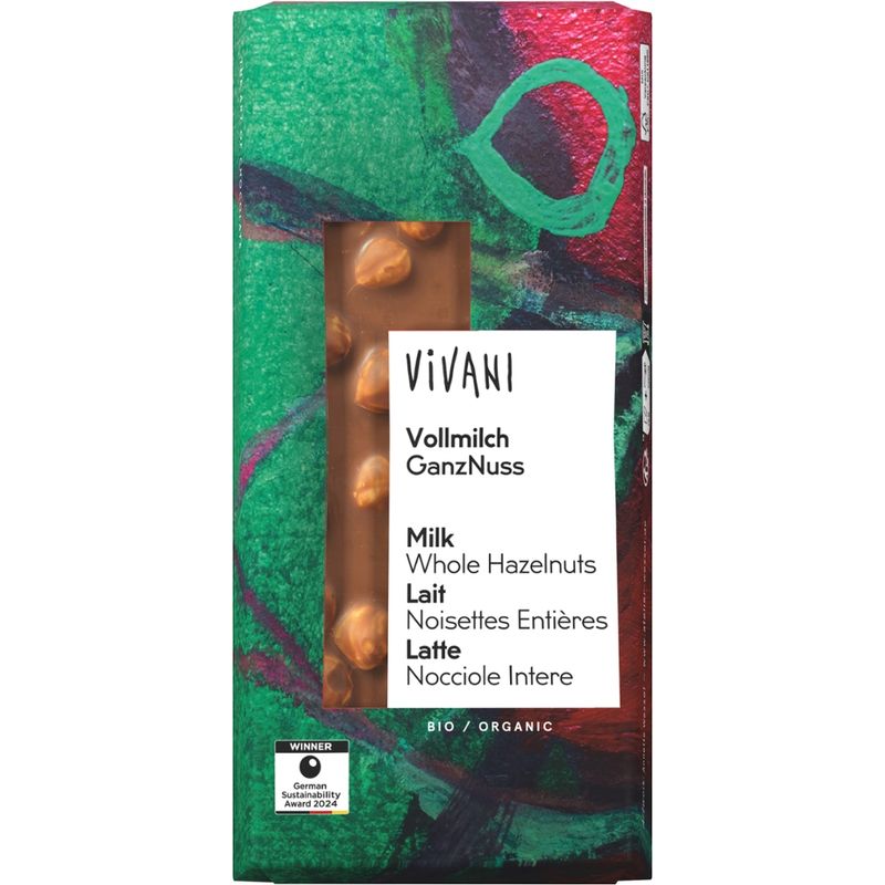 Vivani Vollmilch Schokolade GanzNuss - Produktbild