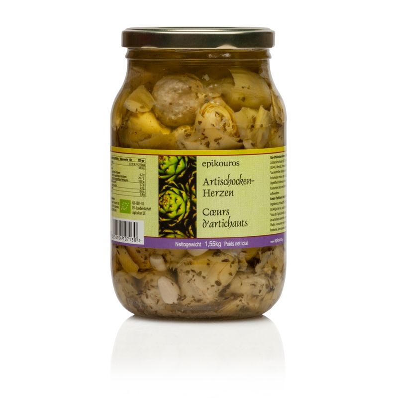 EPIKOUROS Artischocken-Herzen in Kräuteröl - Produktbild