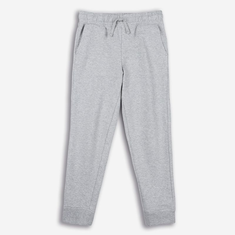 LIVING CRAFTS Jungen-Jogginghose, grey melange, 98/104 - Produktbild