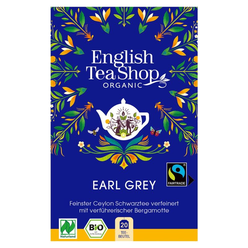 English Tea Shop English Tea Shop - Earl Grey, BIO Fairtrade Naturland, 20 Teebeutel - Produktbild